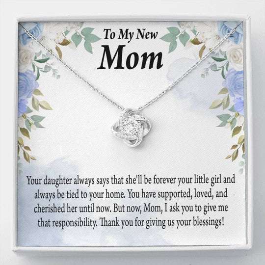 Mother-In-Law Necklace, Thank For Giving Us Your Blessings Necklace, Son Gift For Mom In Law Gifts for Mother (Mom) Rakva