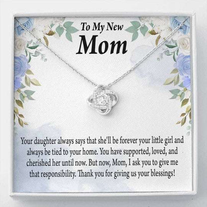 Mother-In-Law Necklace, Thank For Giving Us Your Blessings Necklace, Son Gift For Mom In Law Gifts for Mother (Mom) Rakva