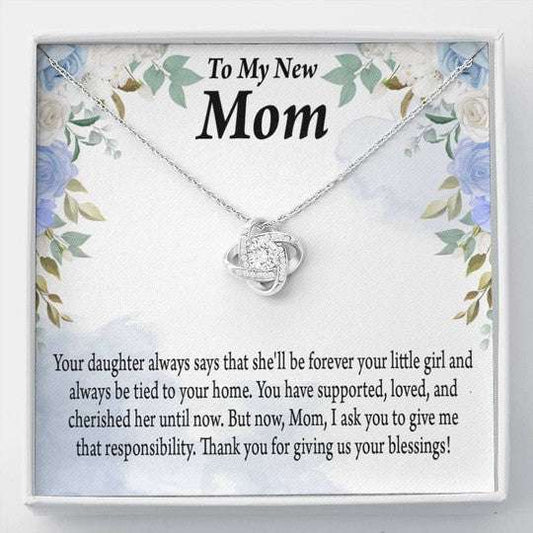 Mother-In-Law Necklace, Thank For Giving Us Your Blessings Necklace, Son Gift For Mom In Law Gifts for Mother (Mom) Rakva