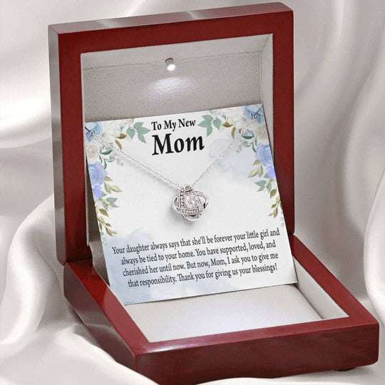 Mother-In-Law Necklace, Thank For Giving Us Your Blessings Necklace, Son Gift For Mom In Law Gifts for Mother (Mom) Rakva