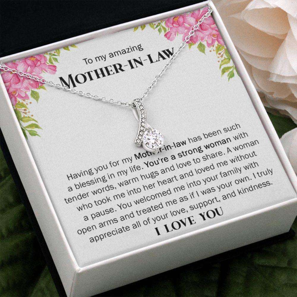 Mother-In-Law Necklace, To My Amazing Mother-In-Law Gift, Sentimental Gift For Mother-In-Law From Daughter-In-Law, Meaningful Mother Gifts For Daughter Rakva