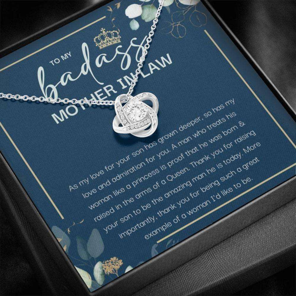 Mother-In-Law Necklace, To My Badass Mother In Law Necklace, Gift For Mom For Mother’S Day, Mother�S Day Gift Gifts for Mother (Mom) Rakva