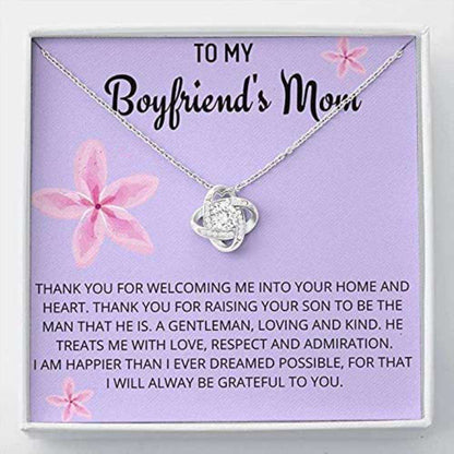 Mother-In-Law Necklace, To My Boyfriend’S Mom Gifts Necklace, Gift For Future Mother-In-Law Gifts for Mother (Mom) Rakva