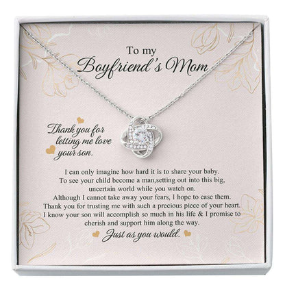 Mother-In-Law Necklace, To My Boyfriend’S Mom Necklace,Gift Boxed Necklace With Card For Mom Custom Necklace Gifts for Mother (Mom) Rakva