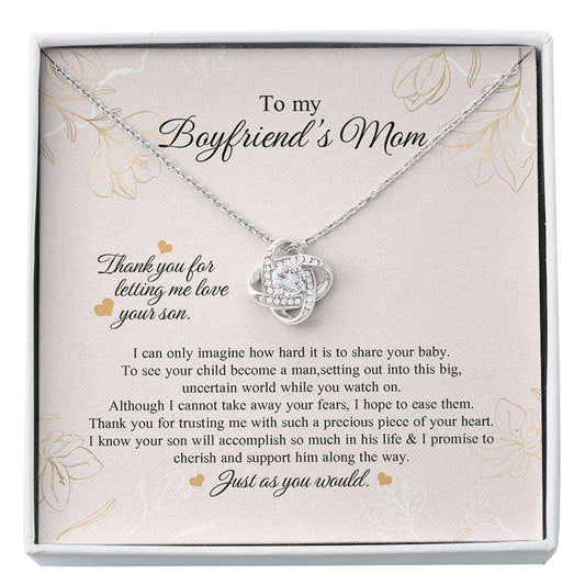 Mother-In-Law Necklace, To My Boyfriend’S Mom Necklace,Gift Boxed Necklace With Card For Mom Custom Necklace Gifts for Mother (Mom) Rakva