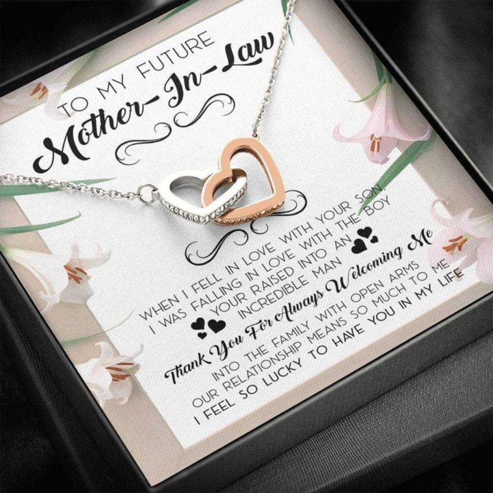 Mother-In-Law Necklace, To My Future Mother In Law, Mother In Law Wedding Gift, Mother In Law Love Knot Necklace Gifts for Mother In Law Rakva