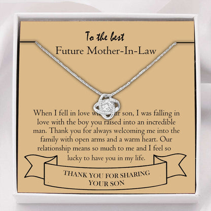 Mother-In-Law Necklace, To My Future Mother-In-Law Necklace, Engagement Gift Necklace Gifts for Mother (Mom) Rakva