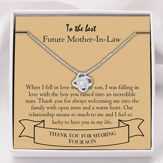 Mother-In-Law Necklace, To My Future Mother-In-Law Necklace, Engagement Gift Necklace Gifts for Mother (Mom) Rakva