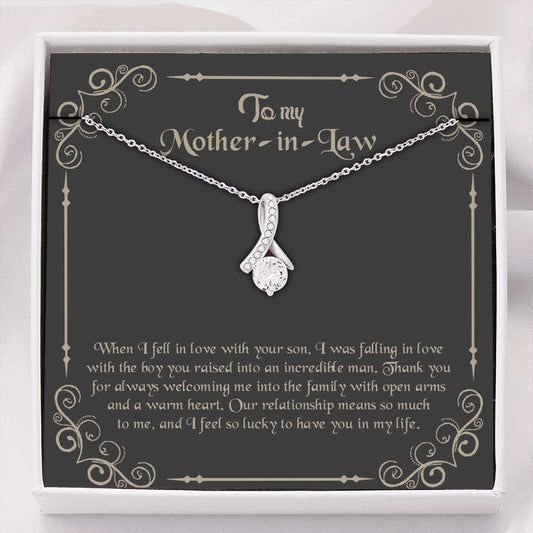 Mother-In-Law Necklace, To My Future Mother-In-Law Necklace, Gift For Mother-In-Law Thank You Gifts for Mother (Mom) Rakva