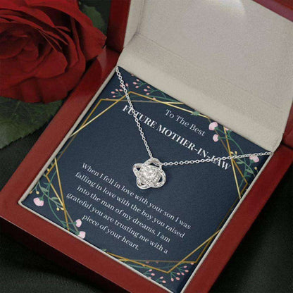 Mother-In-Law Necklace, To My Future Mother-In-Law Necklace Gift From Bride, The Boy You Raised, Bonus Mom Gift Gifts for Mother (Mom) Rakva