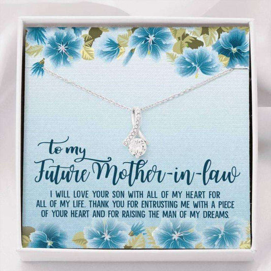 Mother-In-Law Necklace, To My Future Mother-In-Law Necklace Thank You Gift For Entrusting Me Gifts for Mother (Mom) Rakva