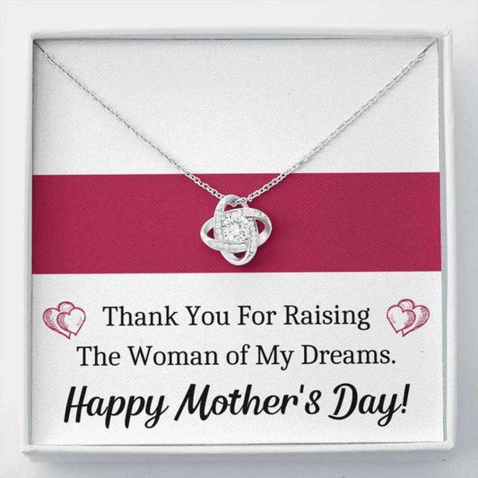 Mother-In-Law Necklace, To My Future Mother In Law Woman Of My Dreams Love Knot Necklace Gift Gifts for Mother (Mom) Rakva