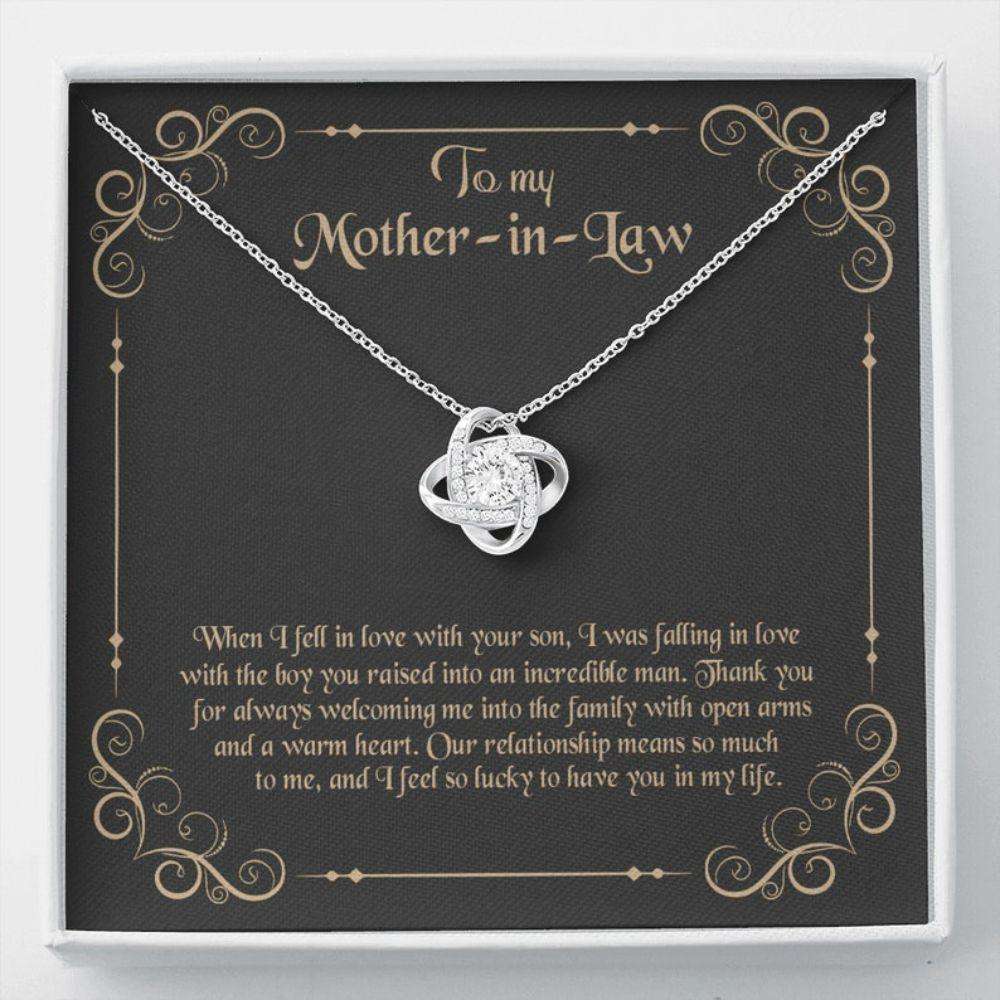 Mother-In-Law Necklace, To My Mother-In-Law, Gift For Mother-In-Law, Mom-In-Law Necklace Gifts for Mother (Mom) Rakva