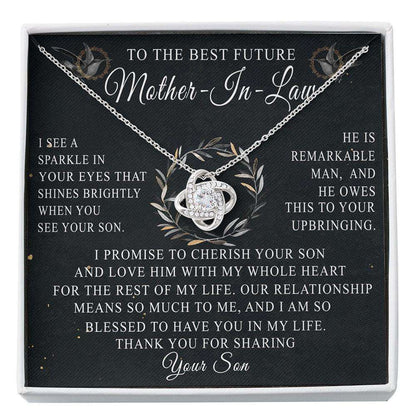 Mother-In-Law Necklace, To My Mother-In-Law, Gift For Mother-In-Law, Mother Of The Groom Gift, To My Future Mom-In-Law Custom Necklace Gifts for Mother (Mom) Rakva