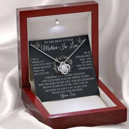 Mother-In-Law Necklace, To My Mother-In-Law, Gift For Mother-In-Law, Mother Of The Groom Gift, To My Future Mom-In-Law Custom Necklace Gifts for Mother (Mom) Rakva