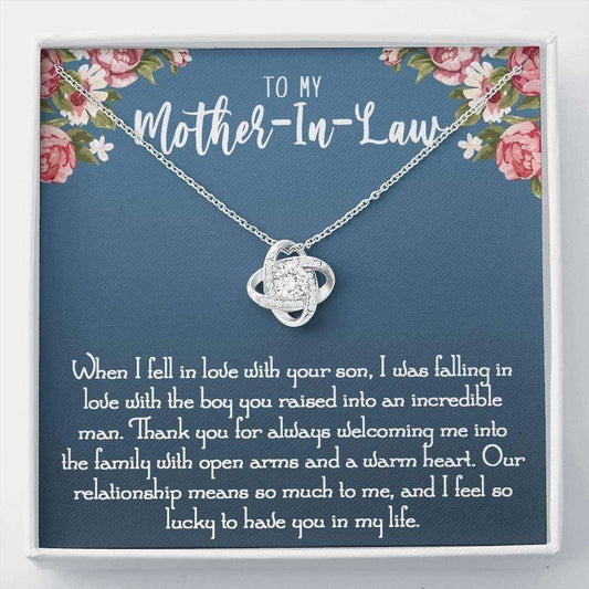 Mother-In-Law Necklace, To My Mother-In-Law Gift, Mother Of Groom Gift Gifts for Mother (Mom) Rakva