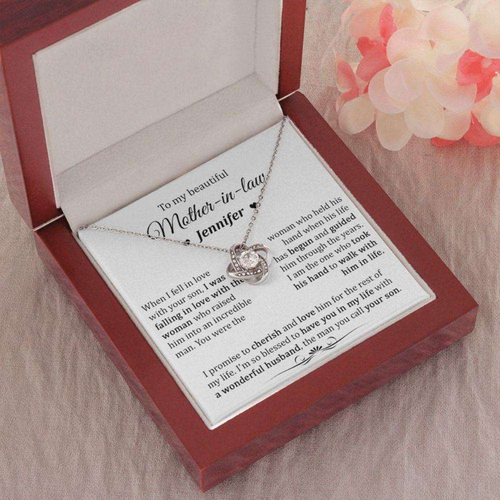 Mother In Law Necklace, To My Mother In Law Gift Necklace, Jewelry For Mother In Law On Wedding Day, Gift For Mother In Law From Bride Gifts for Mother In Law Rakva