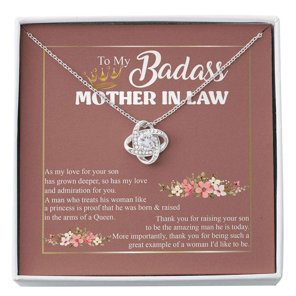 Mother-In-Law Necklace, To My Mother In Law Mother’S Day Necklace, Husband’S Mom Gift, Gift For Husbands Mother Custom Necklace Gifts for Mother (Mom) Rakva