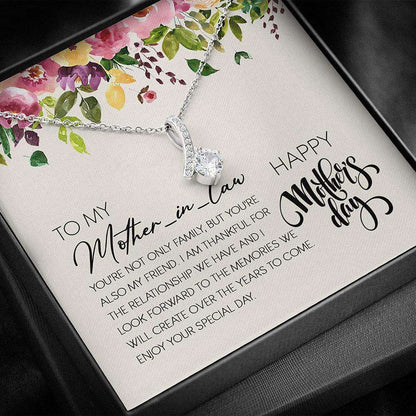 Mother-In-Law Necklace, To My Mother-In-Law Necklace For Mom Gifts for Mother (Mom) Rakva