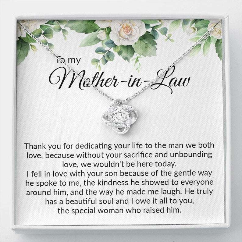 Mother-In-Law Necklace, To My Mother-In-Law Necklace Gift For Mother-In-Law Birthday Necklace Mother In Law Present Gifts for Mother In Law Rakva