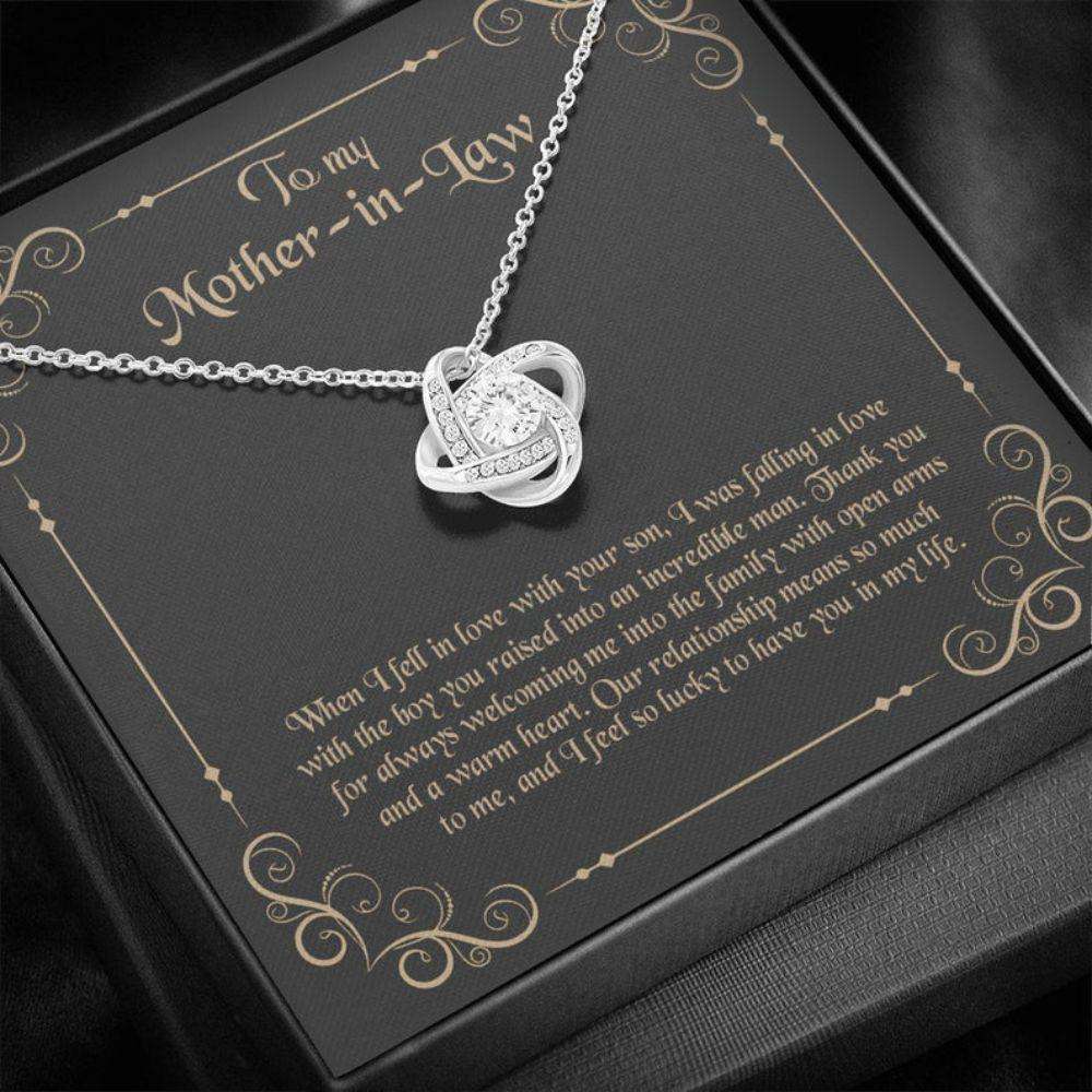 Mother-In-Law Necklace, To My Mother-In-Law Necklace, Gift For Mother-In-Law Thank You Gifts for Mother (Mom) Rakva
