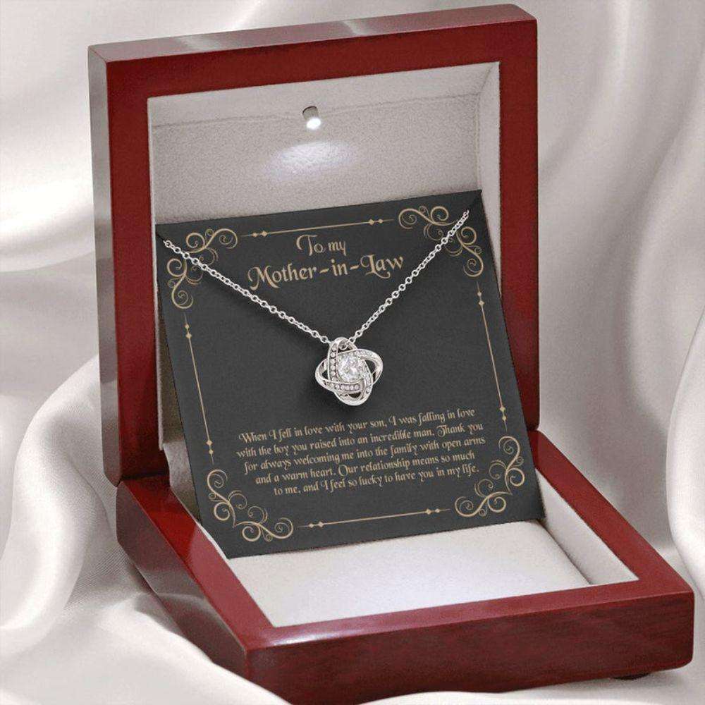 Mother-In-Law Necklace, To My Mother-In-Law Necklace, Gift For Mother-In-Law Thank You Gifts for Mother (Mom) Rakva