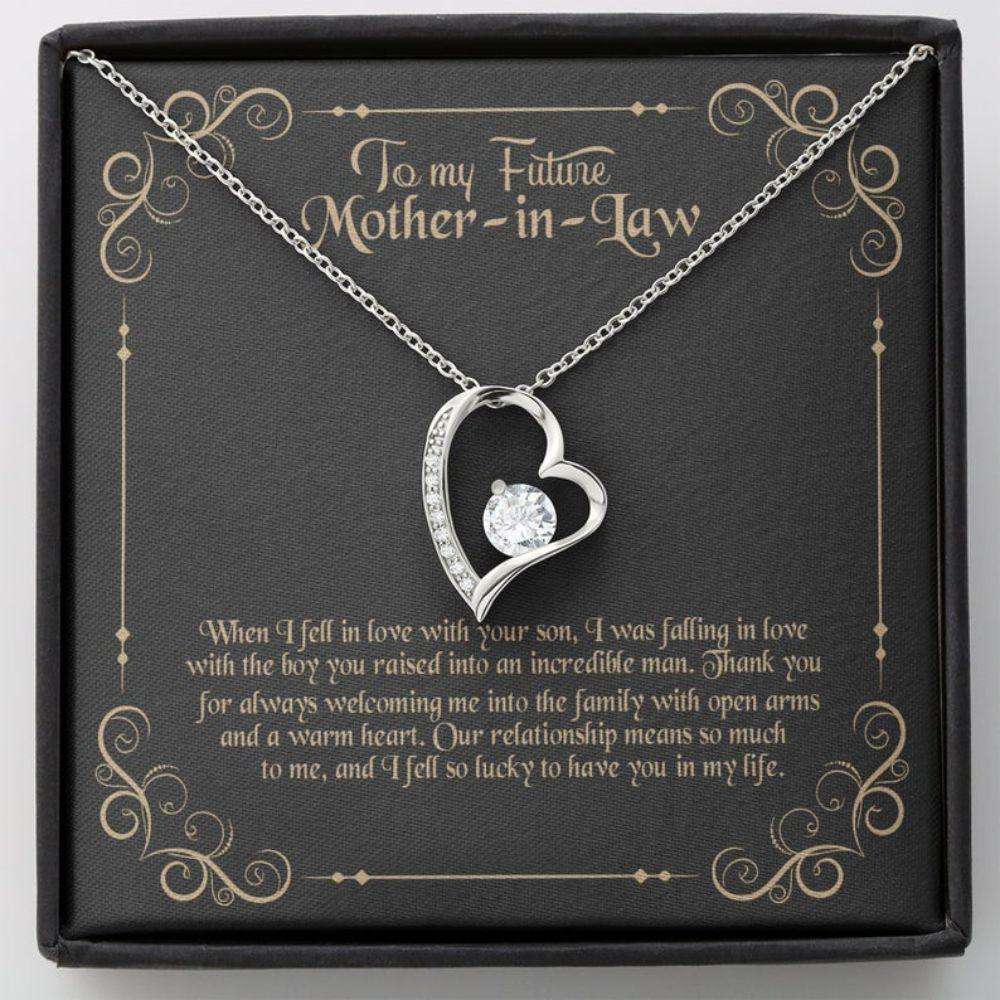 Mother-In-Law Necklace, To My Mother-In-Law Necklace, Gift For Mother-In-Law Thank You, To My Future Mom-In-Law Gifts for Mother (Mom) Rakva