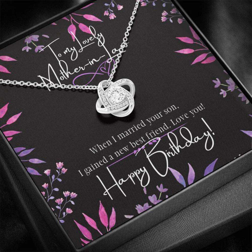 Mother-In-Law Necklace, To My Mother-In-Law Necklace “ Happy Birthday Gift For Mother In Law Gifts for Mother (Mom) Rakva