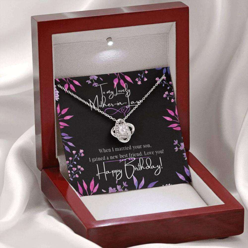 Mother-In-Law Necklace, To My Mother-In-Law Necklace “ Happy Birthday Gift For Mother In Law Gifts for Mother (Mom) Rakva