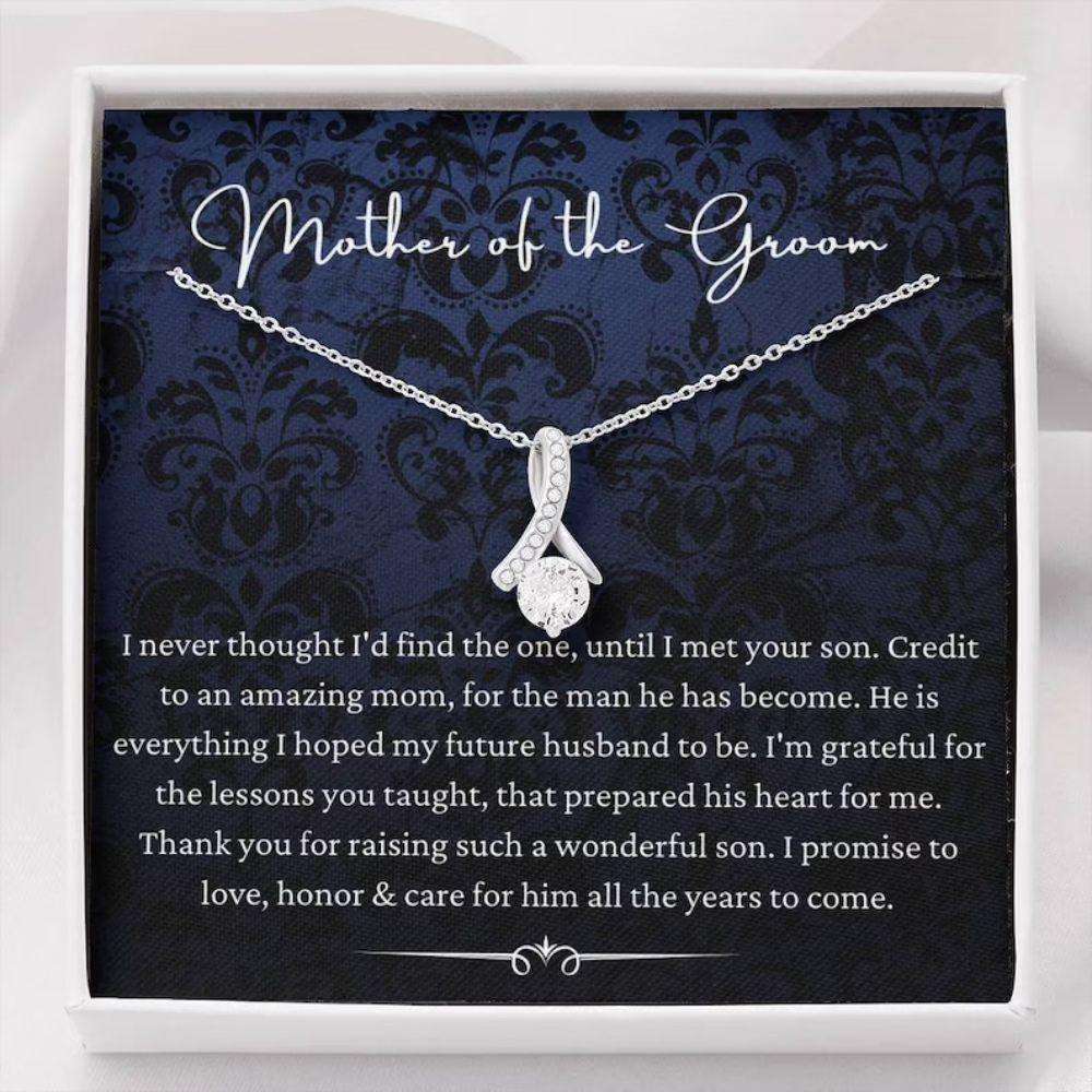 Mother-In-Law Necklace, To My Mother-In-Law Necklace, Mother-In-Law Gift, Mother Of The Groom Gift From Bride Gifts for Mother (Mom) Rakva