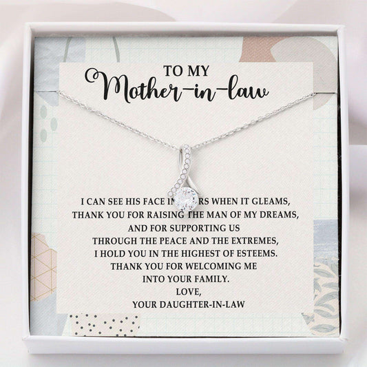 Mother-In-Law Necklace, To My Mother-In-Law Necklace “ Mother-In-Law Gifts “ Alluring Beauty Gifts for Mother (Mom) Rakva