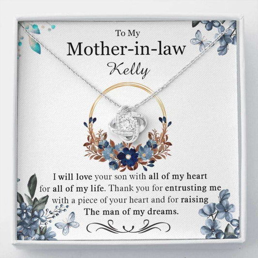 Mother-In-Law Necklace, To My Mother-In-Law Necklace, Mother Of The Groom Wedding Gift, Mothers Day Gifts for Mother (Mom) Rakva