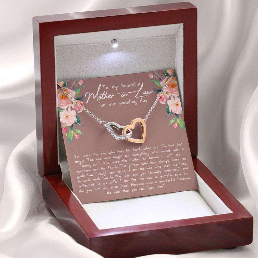 Mother-In-Law Necklace, To My Mother In Law On My Wedding Day Necklace, Mother In Law Gift From Bride, Gift For Future Mother-In-Law Wedding Gift Gifts for Mother (Mom) Rakva