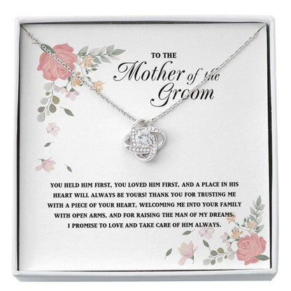 Mother-In-Law Necklace, To My Mother In Law On My Wedding Day Necklace, Mother Of The Groom Gift From Bride Custom Necklace Gifts for Mother (Mom) Rakva