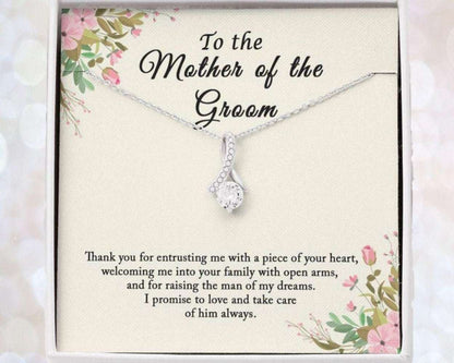 Mother-In-Law Necklace, To My Mother In Law On My Wedding Day Necklace, Mother Of The Groom Gift From Bride Gifts for Mother (Mom) Rakva