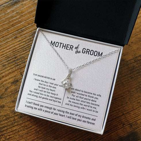 Mother-In-Law Necklace, To My Mother In Law On Our Wedding Day Alluring Necklace Gift Mother Of The Groom Gift From Bride Future Mother In Law Gift Gifts for Mother In Law Rakva