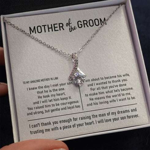 Mother-In-Law Necklace, To My Mother In Law On Our Wedding Day Alluring Necklace Gift Mother Of The Groom Gift From Bride Future Mother In Law Gift Gifts for Mother In Law Rakva