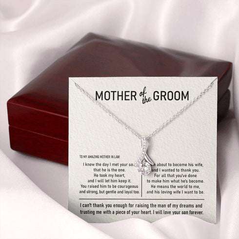 Mother-In-Law Necklace, To My Mother In Law On Our Wedding Day Alluring Necklace Gift Mother Of The Groom Gift From Bride Future Mother In Law Gift Gifts for Mother In Law Rakva