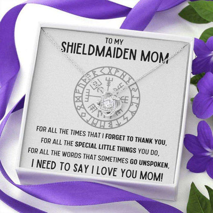 Mother-In-Law Necklace, To My Shieldmaiden Mom Œfor All” Love Knot Necklace Gift Gifts for Mother In Law Rakva