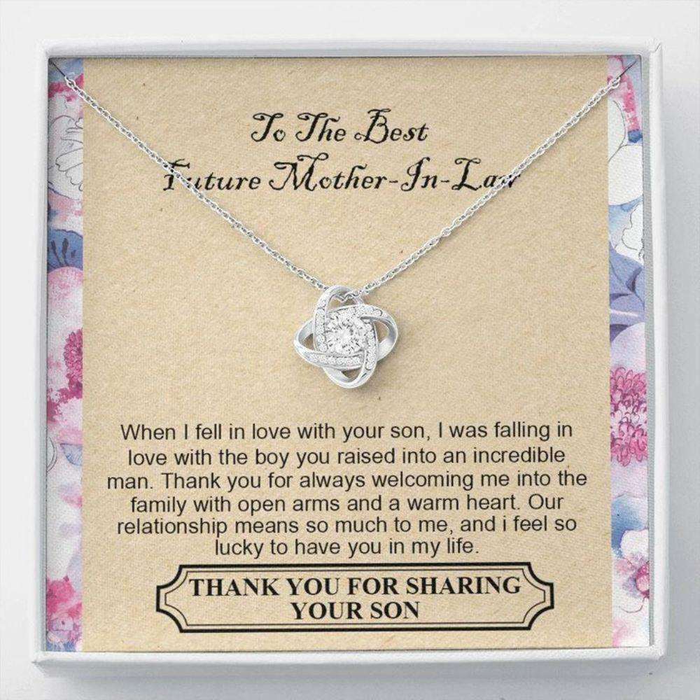 Mother-In-Law Necklace, To The Best Future Mother-In-Law “ Thank You For Always Welcoming Me Into The Family Necklace Gifts for Mother In Law Rakva