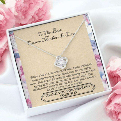 Mother-In-Law Necklace, To The Best Future Mother-In-Law “ Thank You For Always Welcoming Me Into The Family Necklace Gifts for Mother In Law Rakva