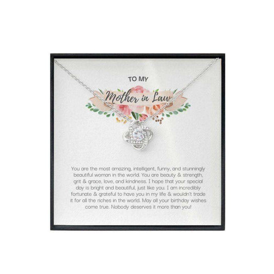 Mother-In-Law Necklace,Mother In Law Gift, Sentimental Gift For Mom In Law Birthday Cz Necklace Gifts for Mother (Mom) Rakva