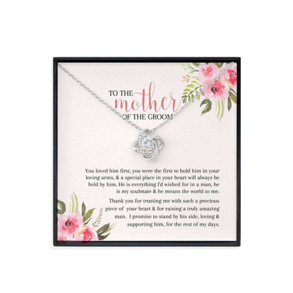 Mother-In-Law Necklace,Mother Of The Groom Gift From Bride, To My Future Mother In Law Necklace Message Card Gifts for Mother (Mom) Rakva