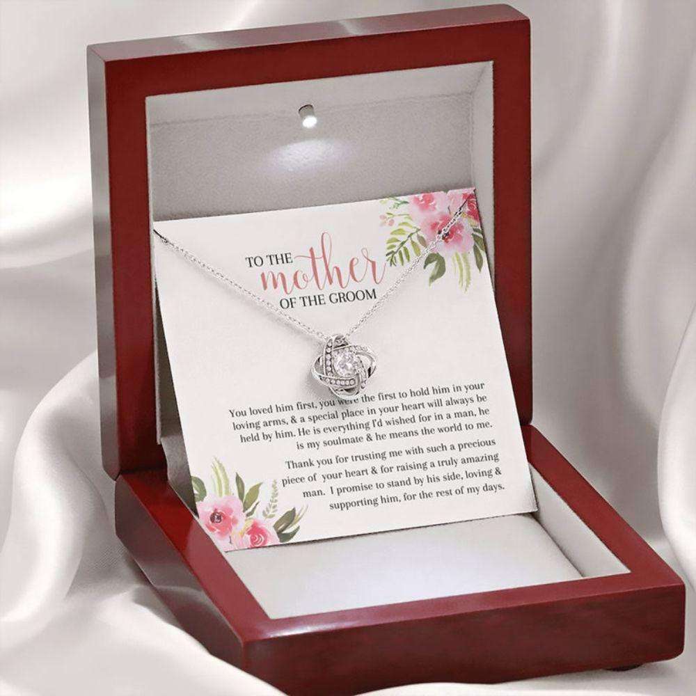 Mother-In-Law Necklace,Mother Of The Groom Gift From Bride, To My Future Mother In Law Necklace Message Card Gifts for Mother (Mom) Rakva