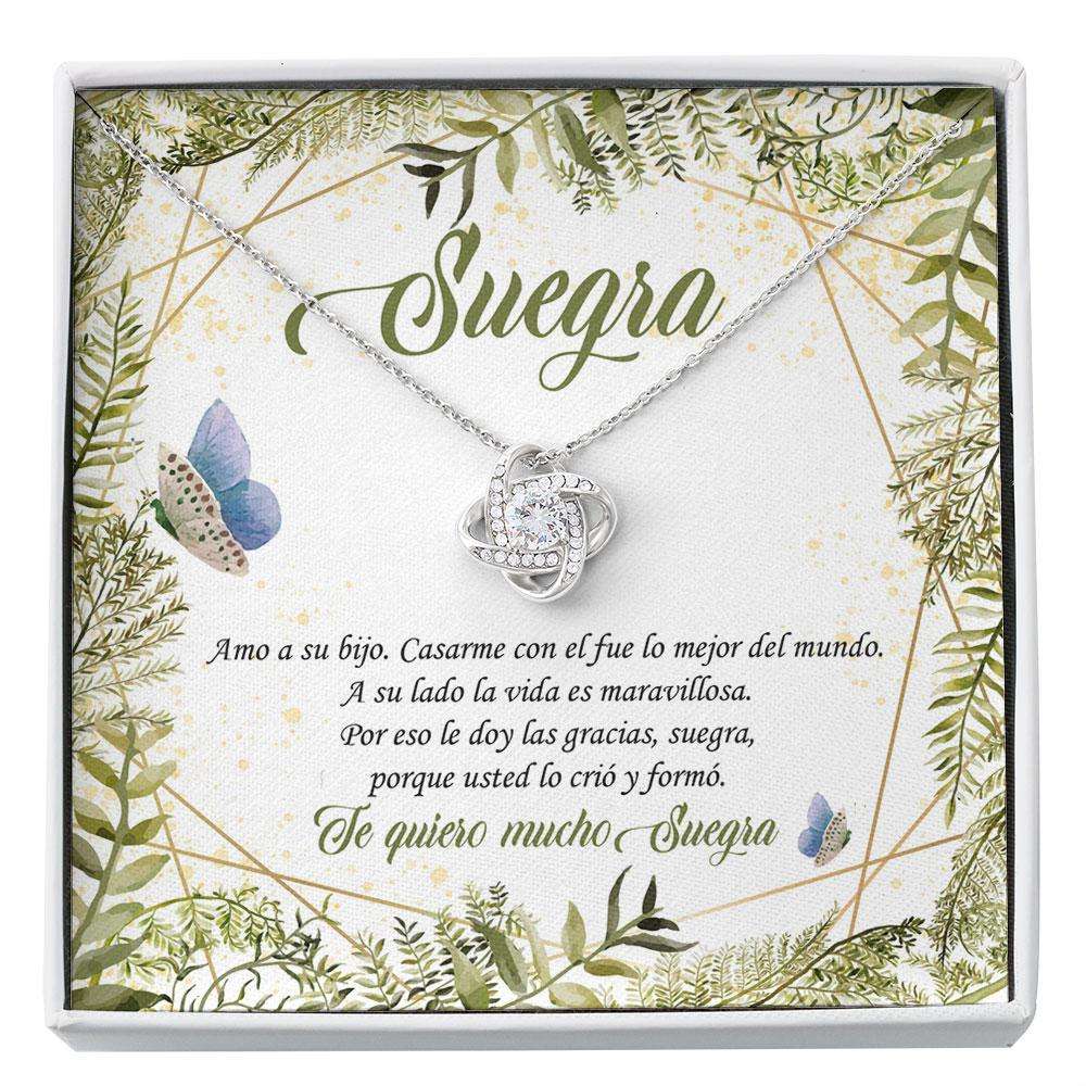 Mother-In-Law Spanish Necklace Gift Mejor Suegra Gift Suegra Necklace Latina Mom In Law Joyas Para Suegra Gift In Spanish Gifts for Mother (Mom) Rakva