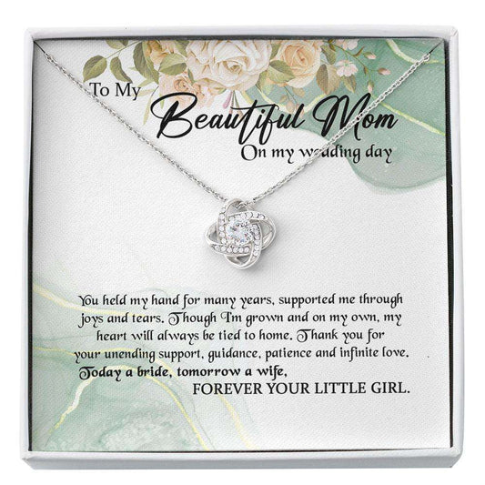 Mother Of The Bride Necklace Gift From Daughter, Mom Wedding Gift From Bride Custom Necklace Gifts For Daughter Rakva