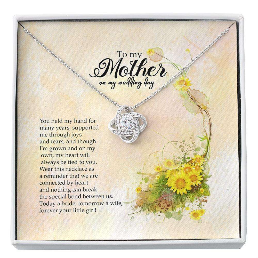 Mother Of The Bride Necklace Gift, Wedding Day Gift For Mother From Daughter, Wedding Gift Custom Necklace Gifts For Daughter Rakva