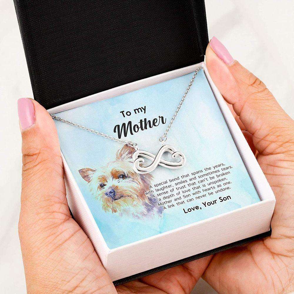 Mother Son Necklace, Presents For Mom Gifts, Special Bond Trust Love Dog Gifts for Mother (Mom) Rakva