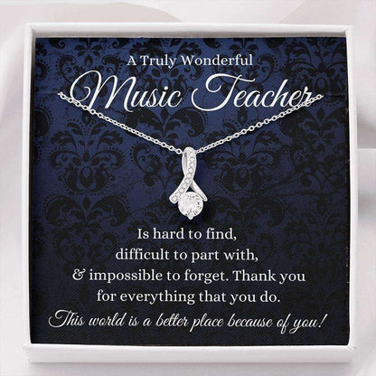 Music Teacher Necklace Gift Band Teacher Thank You Gift Gifts for Mother (Mom) Rakva