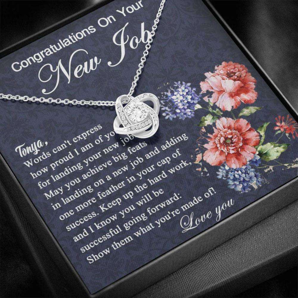 New Job Necklace Gift For Her, Promotion, Congratulations New Job, New Beginnings Gifts For Friend Rakva